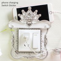 New mobile phone charging switch stickers European creative switch stickers switch protective cover wall decoration stickers Wall Stickers Decals