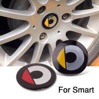 ¤ PizzaBurger 57mm Car Hub Cap Sticker Tire Badge Modification Stickers Fortwo Forfour 450 451 453 Accessories