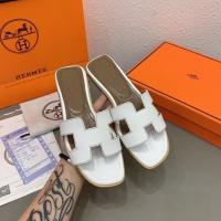 summer 2022 HermÉsˉ new slippers women wear fashionable rhinestone flat sandals leather beach sandals women