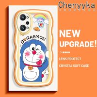 Chenyyka เคสสำหรับ Realme GT Neo 2 GT2 GT 2 Q5 Pro 5G GT Neo 3T เคสรูปโดราเอมอนน่ารักลายการ์ตูนใหม่คลื่นขอบนุ่มเคสมือถือกันกระแทกแบบใสคเปลือกซิลิโคน