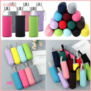 450ml-600ml Portable Neoprene Vacuum Cup Sleeve Water Bottle Cover  Insulator Sleeve Bag Glass Bottle Case