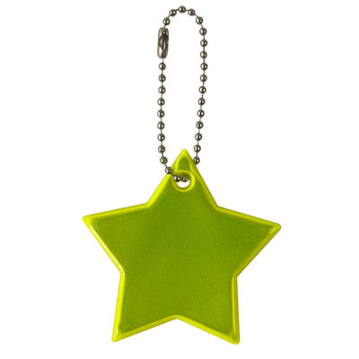 Star Reflective Keychain for Bags Backpack Pendant Decor Key Ring Gift for Kid Night Security Reflector for Things Traffic Light