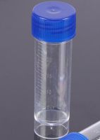 Lot of 25pcs 30ml urine test bottle scale plastic tube clear specimen test container blue screw top overstock clearance