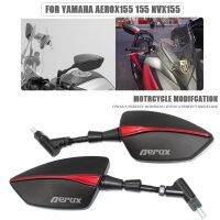 กระจกด้านหลังสำหรับรถสกู๊ตเตอร์ Kaca Spion Motor 155 NVX155สำหรับ Yamaha AEROX155 AEROX NVX กระจกขนาด8Mm 10Mm