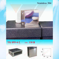 ตัวยึดกระจกกันแกว่ง Stainless 304 ตัวร้อยท่อ กันแกว่ง ข้อยึดท่อเหลี่ยมแบน รุ่น TK 095-4-2