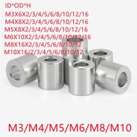 10pcs Aluminum Bushing Gasket M3 M4 M5 M6 M8 M10 aluminum flat washer gasket round hollow no thread standoff spacer