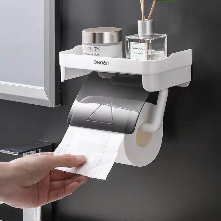 Wall Mount Toilet Paper Roll Holder, Tissue Paper Roll Dispenser Holder