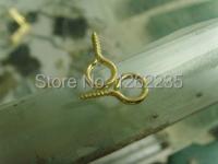 ☼☊ 17 mm wood surname name is hanging ring Nine hook the rim of the eye nine words copper plating