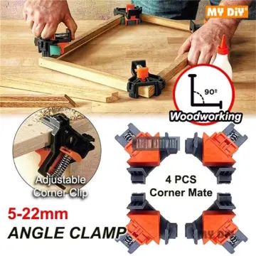 4pcs Frame Corner Clamps Woodwork Adjust Multi-Angle Fix Clamp Clip Set DIY