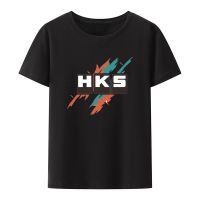 Hks-Camisetas con estampado Modal sin etiqueta para hombre y mujer, ropa de calle Vintage Popular, Vaporwave Y2k, transpirable, fresca