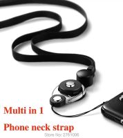 ▬♣☼ Detachable Neck cell Phone Lanyard metal Finger Ring strap phone case pendant phone accessories For Key ID card