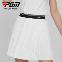 PGM Womens Golf Skirt Summer Quick-drying Sports Skirt Elastic Belt Bright Diamond Pleated Skirt QZ088