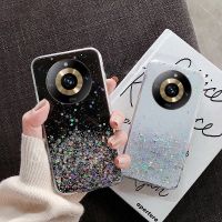 เคสสำหรับ2023 Realme 11 Pro Plus Realme11 11Pro Pro + 5G ทองคำเปลวแวววาวอีพ็อกซี่อ่อนนุ่มขอบใส TPU เคสใส่โทรศัพท์เคสกันกระแทกมือถือฝาหลัง