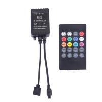 SmartPhonemall DC 12-24V Mini 20 Keys Music LED Controller IR Remote Control for 3528 5050 LED Light Strip