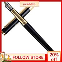 N73VHRHM โลหะสำหรับตกแต่ง ปากกาหมึกหมึก สีดำสีดำ ปากกาหมึกซึม ของขวัญสำหรับเด็ก ปากกาของขวัญ ออฟฟิศสำหรับทำงาน