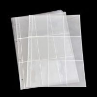 10Pcs A4 Clear Photo Album Refill Pages File Protector 4 Hole Binder Photocards Postcard Card Notebook Note Books Pads