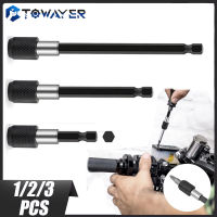 Towayer 14 Inch Hex Shank Quick Release Screwdriver Bit Holder With Adjustable Collar Extension Bar 60mm 100mm 150mm