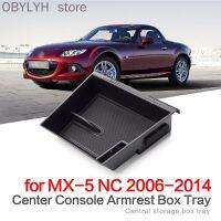 สำหรับ Mazda MX-5 NC 2006 ~ 2014ที่เท้าแขน MX5กล่องเก็บของคอนโซลกลาง Fing ภาชนะจัดถาดวางอุปกรณ์2012