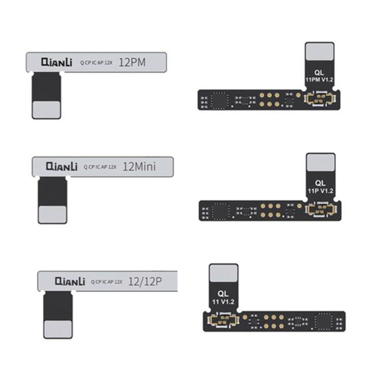 5pcs-qianli-คัดลอกพลังงานแบตเตอรี่-flex-cable-แทนที่สําหรับ-iphone-11-12-13-pro-max-mini-battery-cable-replacement-kit-ลบคําเตือน