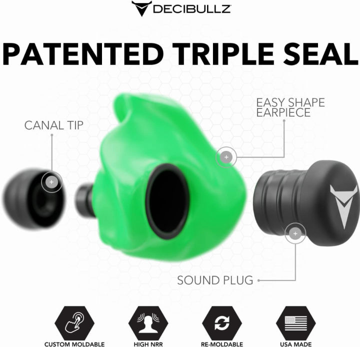 decibullz-custom-molded-earplugs-pro-pack-green-bundle