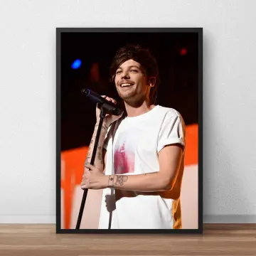 .com: Louis Tomlinson Canvas Prints Poster Wall Art For Home Office  Decorations With Framed 20x16: Posters & Prints