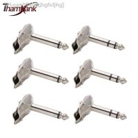 10Pcs 90Degree Right Angle 6.35 mm Mono/Stereo 2/3 Pole Jack Plug 6.35mm Guitar Phono Pancake 1/4 Inch Connector