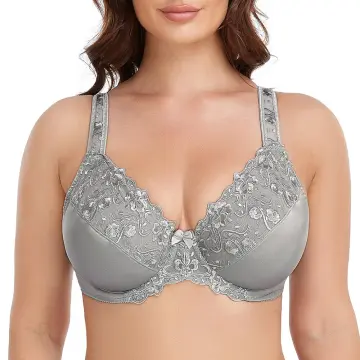 Large Front button bra 36~48 plus size bras butang depan elderly