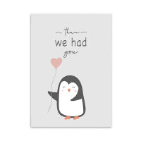 Nursery Wall Art Decorative Cartoon Animal Penguin Pictures Canvas Painting Baby Room Wall Decoration Posters and Prints NUR31