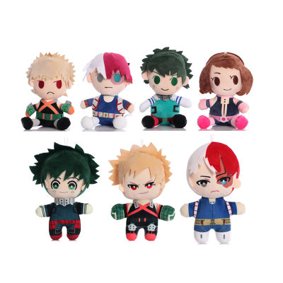 1pcs 23cm Japan Anime My Hero Academia Midoriya Izuku Bakugou Katsuki Todoroki Shoto OCHACO URARAKA Plush Dolls Toy Gifts