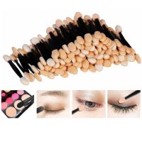 LTWEGO 50/5PCS Disposable Eyeshadow Brush Dual Sided Sponge Nylon Kit Makeup Eye Shadow Brushes For Cosmetic Applicator Make up