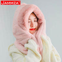 Womens Wrap your head to Keep Warm Suit for Winter Scarf, Hat &amp; Sets Faux Fur Soft Rabbit Cute Hat Ear-flapped for Girls