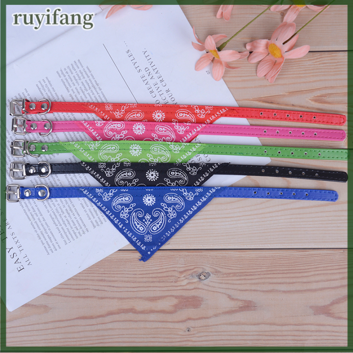 ruyifang-สุนัขขนาดเล็กปลอกคอหนัง-pu-ผ้าพันคอผ้าพันคอผ้าพันคอผ้าพันคอแฟชั่น-pet-supplies