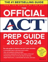 หนังสืออังกฤษใหม่ The Official ACT Prep Guide 2023-2024 : Book + 8 Practice Tests + 400 Digital Flashcards + Online Course [Paperback]