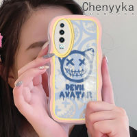 เคส Chenyyyka สำหรับ Huawei P30 P30 Pro P30 Lite เคสแฟชั่นอินเทรนด์ลวดลายคลื่นสีสันสดใสเคสโทรศัพท์แบบใสขอบซิลิโคนนิ่มเคสกันกระแทกเคสโปร่งใสป้องกันเลนส์กล้อง