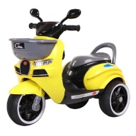 Xe máy điện moto 3 bánh CHIWA 2020 đồ chơi xe điện đạp ga cho bé (Đỏ-Trắng-Vàng) thumbnail