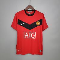 09/10 M-U Home Jersey Football Retro Soccer Shirt S-XXL เสื้อบอล เสื้อบอลวินเทจ ชุดฟุตบอลผู้ชาย เสื้อฟุตบอลยุค90