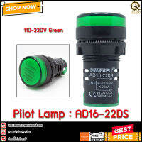 Pilot Lamp CHFRPU AD16-22DS ,110-220V,22MM,Green