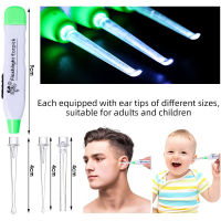 Xiu1LED ไฟฉายเด็กทำความสะอาดหูเด็กทำความสะอาดหู Curette เด็กส่องสว่างหูช้อนหู Curettes แสงช้อนหูขี้ผึ้งกำจัด Toolc12-58