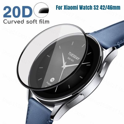 20D Screen Protector For Xiaomi Watch S2 46mm 42mm Curved Soft Edge Film for Mi Watch S1 Pro Active Smartwatch Accessories Cases Cases