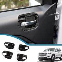 【LZ】❡✿◇  Carro Inner Door Handle Bowl Decoração Capa Adesivos Trim Frame para Jeep Compass 2010-2016 Auto Molduras Interior Acessórios