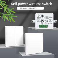 【DT】hot！ SIXWGH Wall RF433Mhz Self-Powered Push Controller