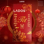 5 Bao lì xì tết Lados Màu Đỏ An Khang Thịnh Vượng Giấy C150 Cán Màng Mờ