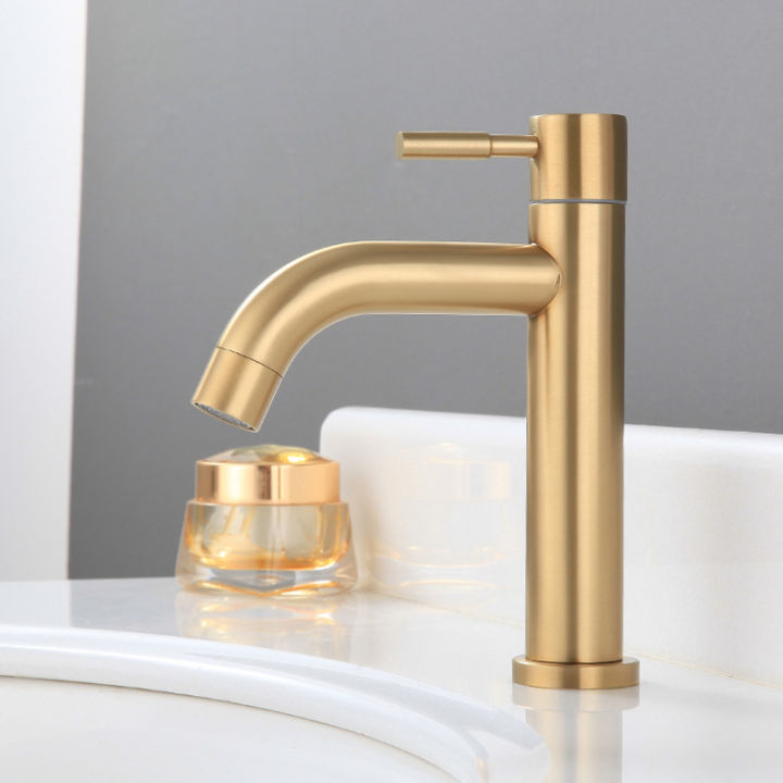 faucet-brushed-golden-stainless-steel-single-handle-basin-single-cold-plating-faucet-kitchen-supplies-bathroom-accessories