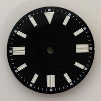 【YF】 Watch Dial 28.5mm Green Luminous Plate For NH35/ETA2836/8215 Movement Date Replacement Accecssories