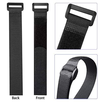 10 Pcs/lot 2cm * 20cm Nylon Reverse Buckle Hook Loop Fastener Cable Ties Velcroing Strap Sticky Line Finishing Adhesives Tape