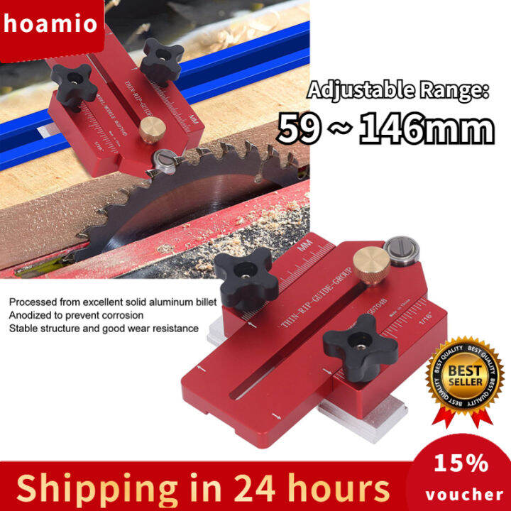 Extended Thin Rip Jig Table Saw for Repeat Narrow Strip Cuts Works with