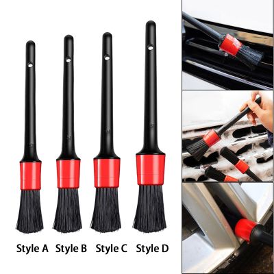 Car Detail Brush Car Detailing Brush Set Long Soft Bristle Professional for Washing Wheels Interior Upholstery Air Vents