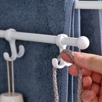 Hot Sale Bathroom Wall-Mounted Non-Perforated Rotating Multi-Towel Bar Towel Rack Hanger Rack