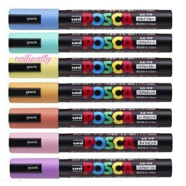 xcallipattyx Uni Posca PASTEL 1M 3M 5M Acrylic Markers (sold per piece