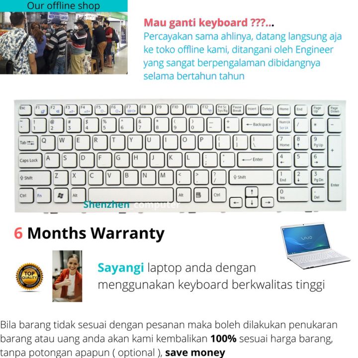 Keyboard laptop Sony Vaio PCG-61611N | Lazada Indonesia